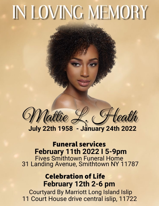 Funeral Announcement flyer,simple modern Template PosterMyWall